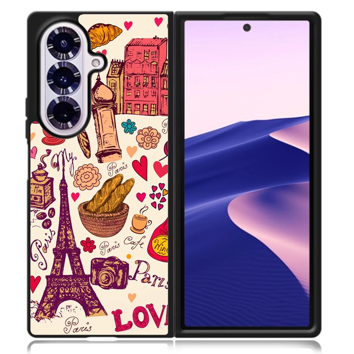 Beautiful Paris Samsung Galaxy Z Fold 7 Case OV0137