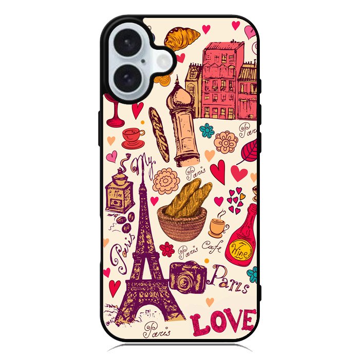 Beautiful Paris iPhone 16 Plus Case QC0137