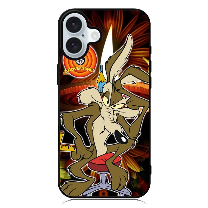 Wile E Coyote Falling Off Cliff Looney Tunes iPhone 16 Case QC0172
