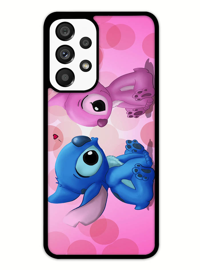 Stitch Pink And Blue 1st Samsung Galaxy A53 5G Case