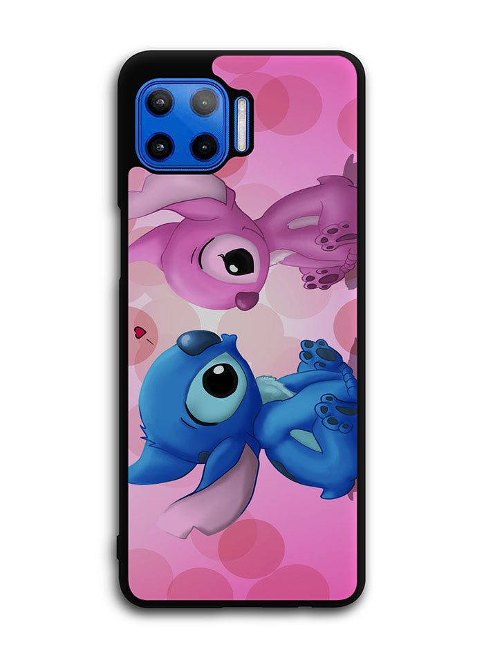 Stitch Pink And Blue 1st Motorola Moto One 5G Case , Moto One 5G UW Case , Moto G 5G Plus Case