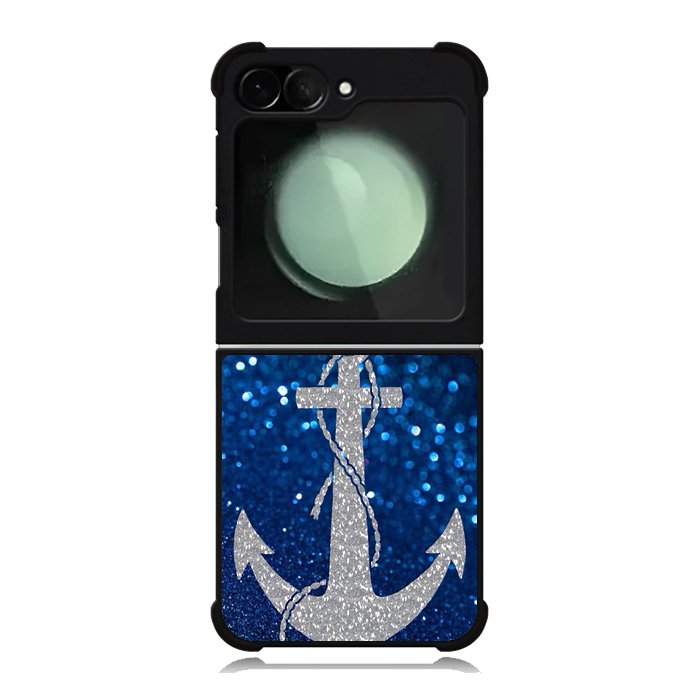 Blue Glitters Anchor Samsung Galaxy Z Flip 6 5G 2024 Case OV0234