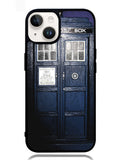 Dark Blue Tardis Doctor Who Toy Google iPhone 14 Case OV0237