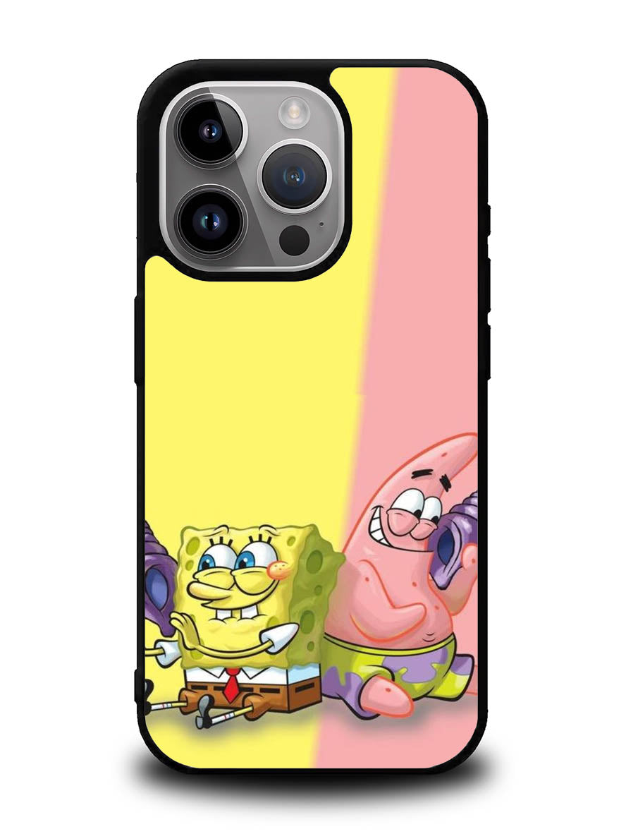 Spongebob and Patric iPhone 16 Pro Max Case QC0246