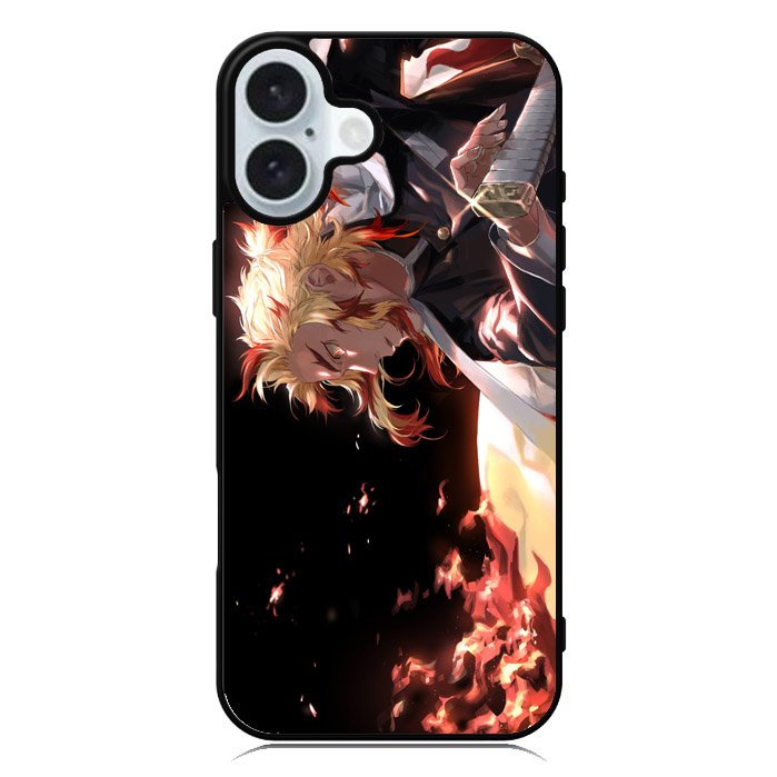 Flame Pillar Rengoku Kyoujurou iPhone 16 Case QC0318