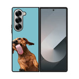 The funny thing is the dog on the glass Samsung Galaxy Z Fold 7 5G Case QC0333