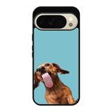 The funny thing is the dog on the glass Google Pixel 10 Pro XL Case QC0333