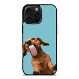 The funny thing is the dog on the glass iPhone 16 Pro Case OV0333