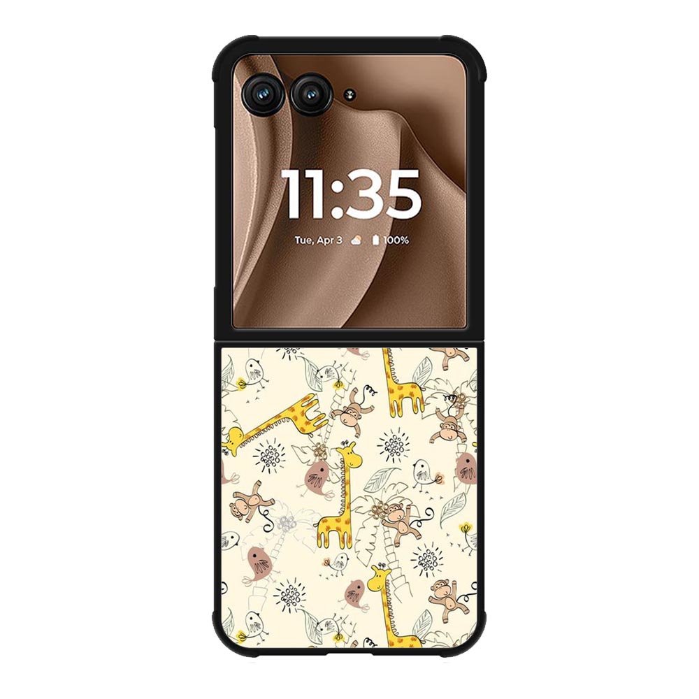 Friends of monkeys and giraffes Motorola Moto RAZR Plus 2025 Case OV0336