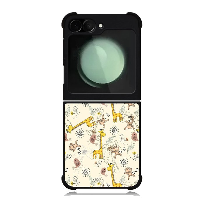 Friends of monkeys and giraffes Samsung Galaxy Z Flip 6 5G 2024 Case OV0336