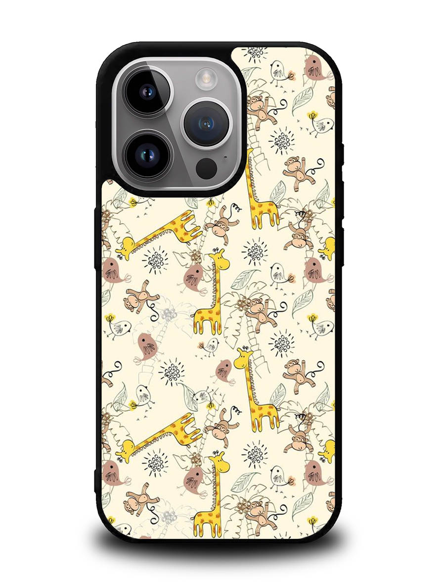 Friends of monkeys and giraffes iPhone 16 Pro Case OV0336