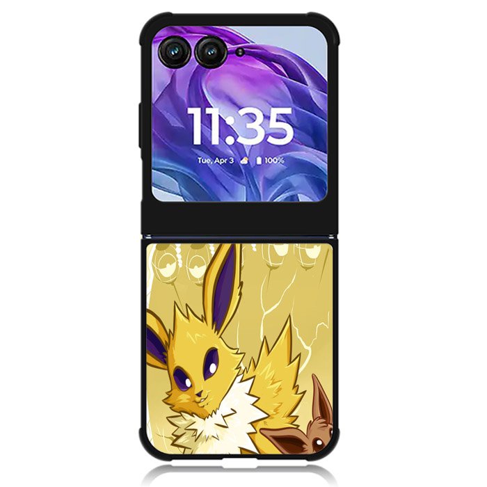 Pokemon Eevee Jolteon Motorola Moto Razr Plus 2024 , Moto Razr+ 2024 Case OV0345