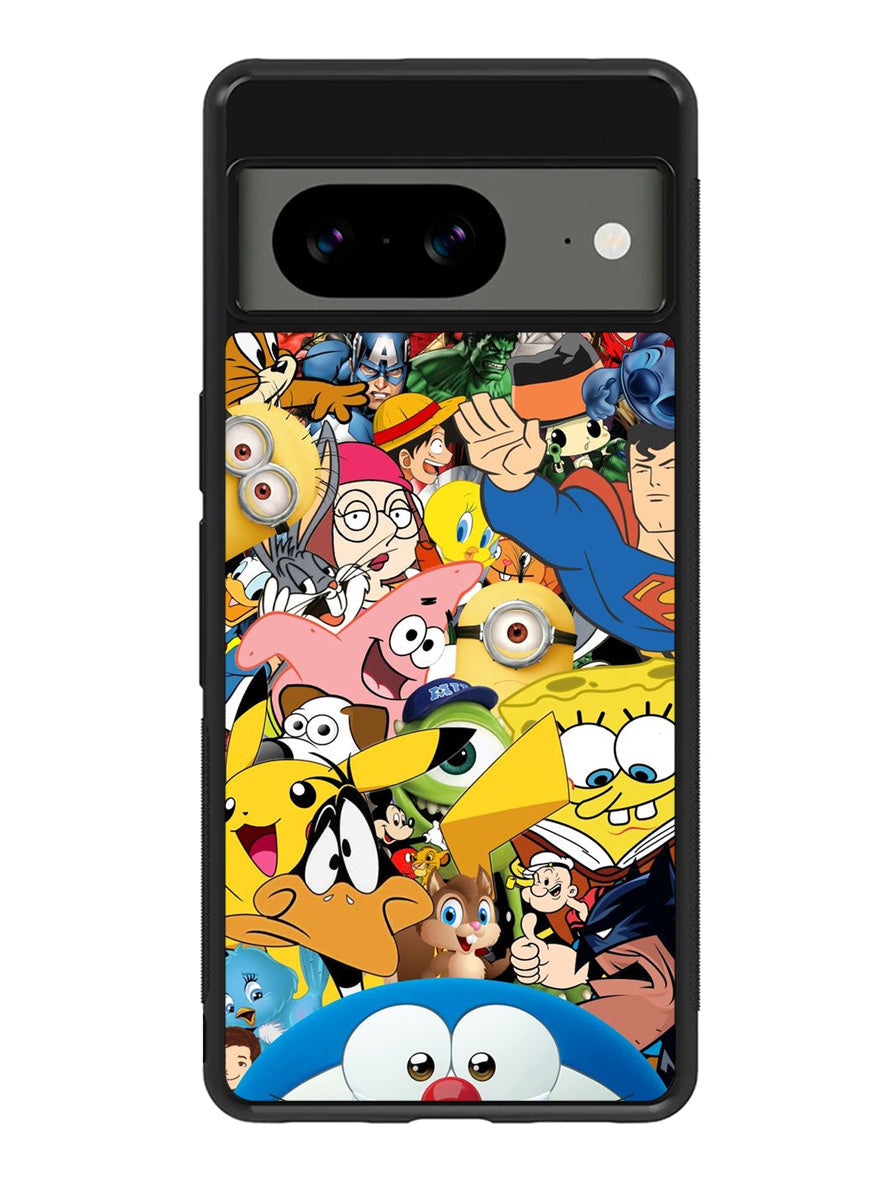 Cartoon All Character Google Pixel 8A Case QC0346