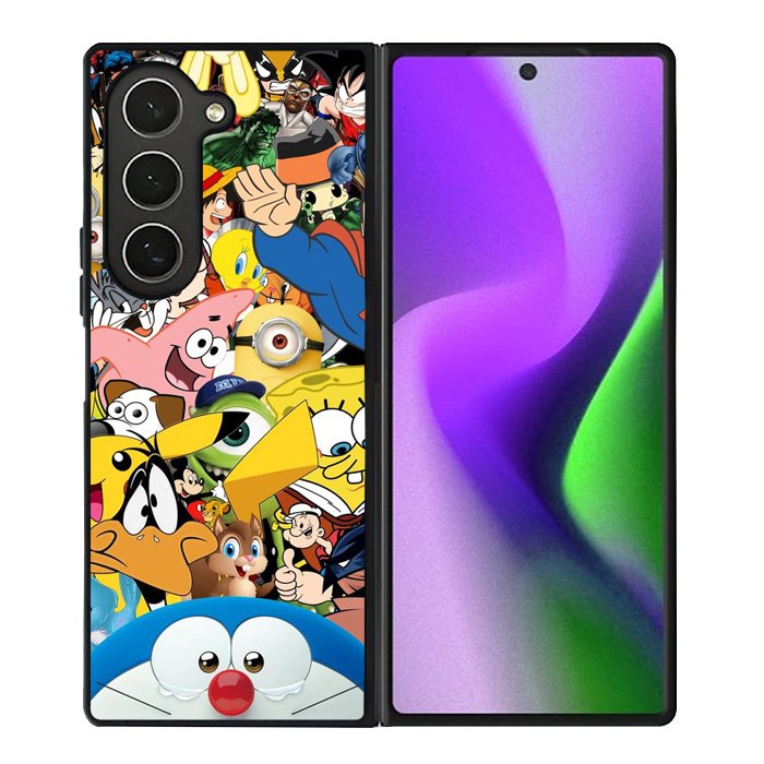 Cartoon All Character Samsung Galaxy Z Fold 6 5G 2024 Case OV0346