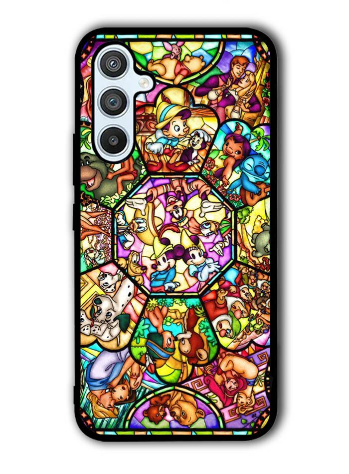 Disney characters stained glass Samsung Galaxy A14 5G Case QC0358