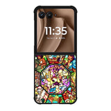Disney characters stained glass Motorola Moto RAZR Plus 2025 Case OV0358