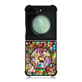 Disney characters stained glass Samsung Galaxy Z Flip 6 5G 2024 Case OV0358