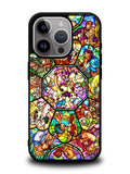 Disney characters stained glass iPhone 16 Pro Max Case OV0358