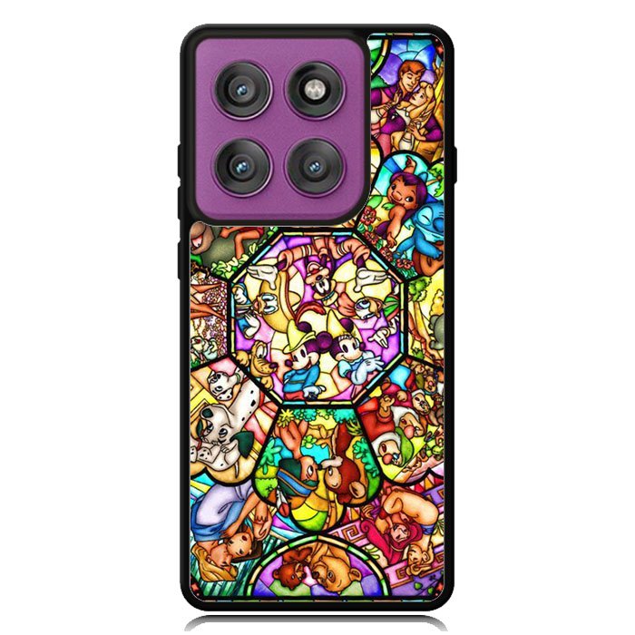 Disney characters stained glass Motorola Moto Edge 2025 | Moto Edge 60 Fusion | Moto Edge 60 Pro Case OV0358