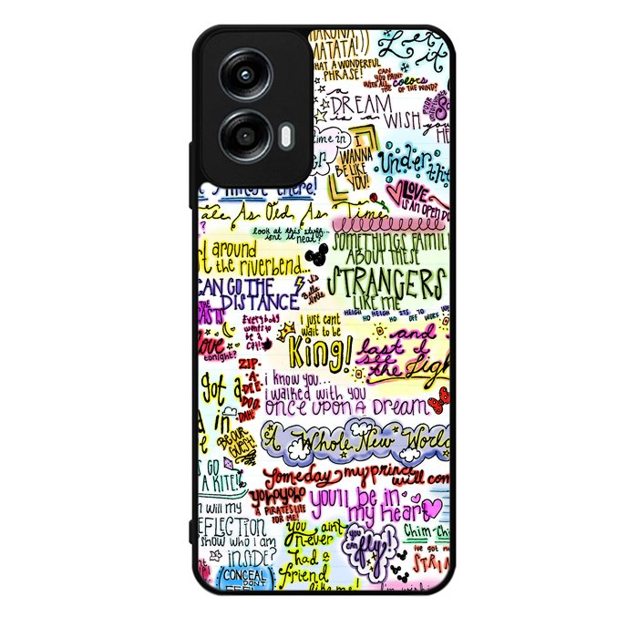 Disney Song Lyrics Motorola Moto G Play 2024 Case OV0362