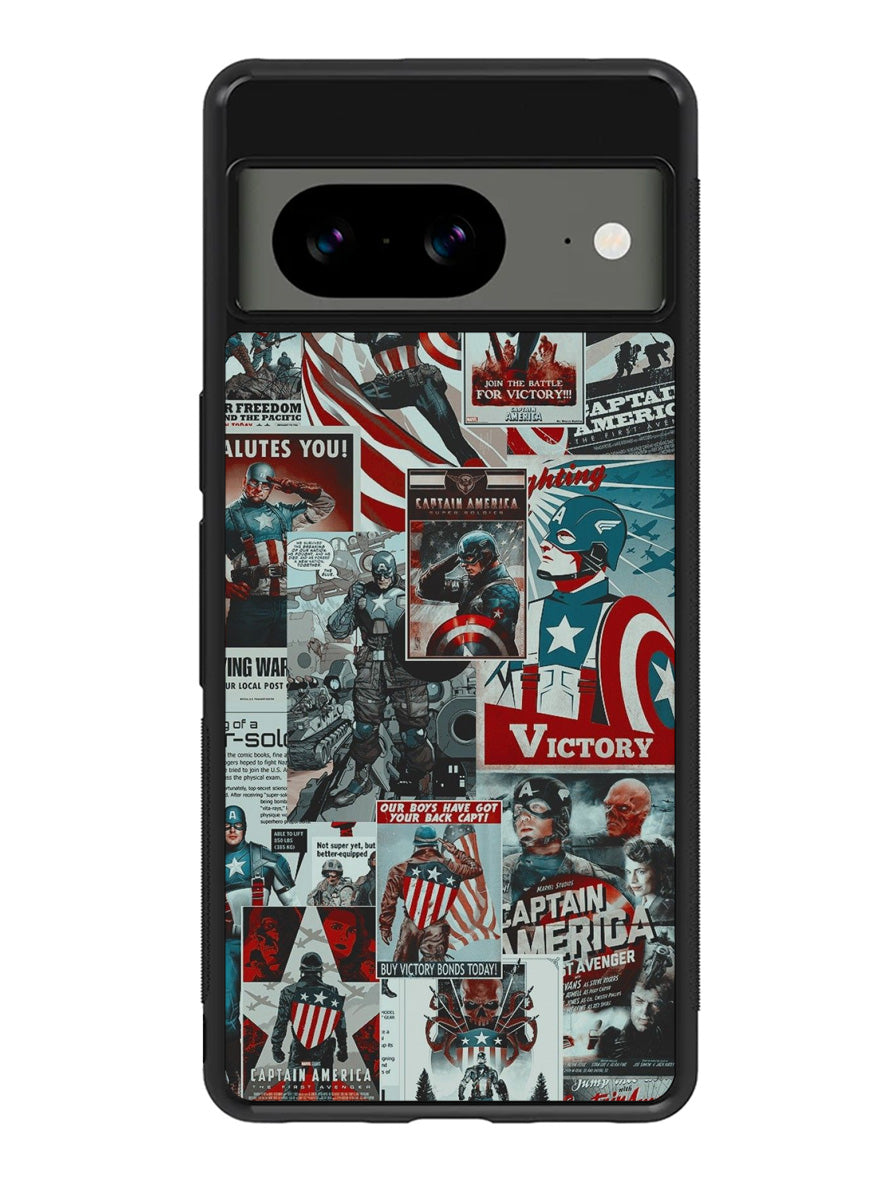 Captain America Collage Google Pixel 8 Case QC5470