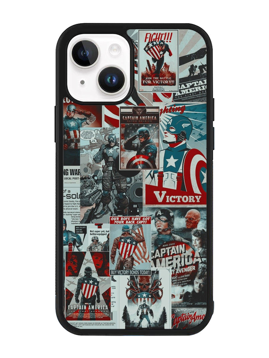 Captain America Collage iPhone 14 Plus Case QC5470