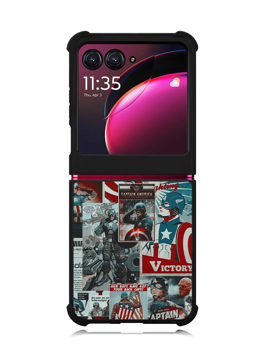 Captain America Collage Motorola Moto Razr Plus 2023 , Moto Razr+ 2023 Case OV5470