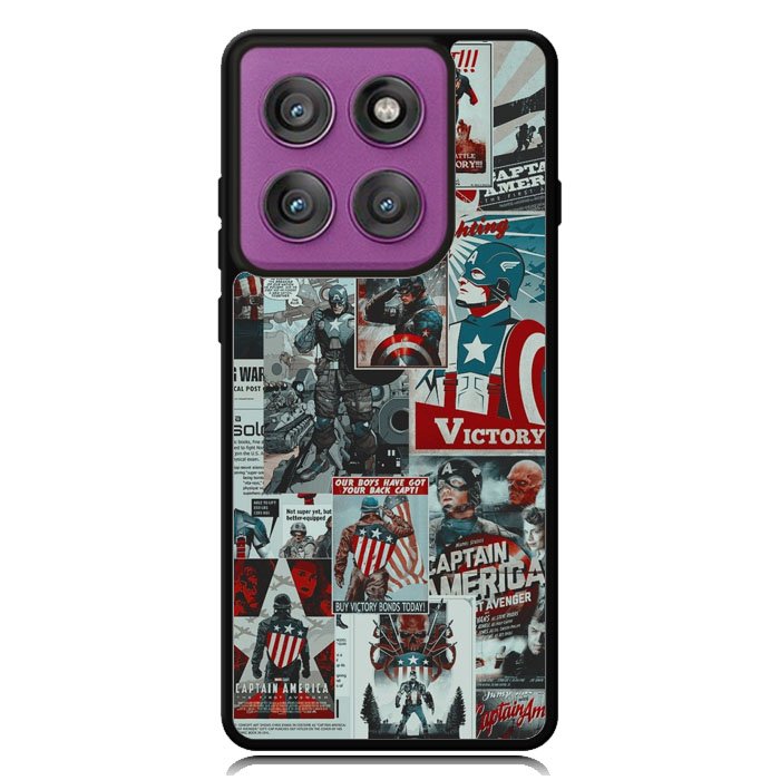 Captain America Collage Motorola Moto Edge 2025 | Moto Edge 60 Fusion | Moto Edge 60 Pro Case OV5470