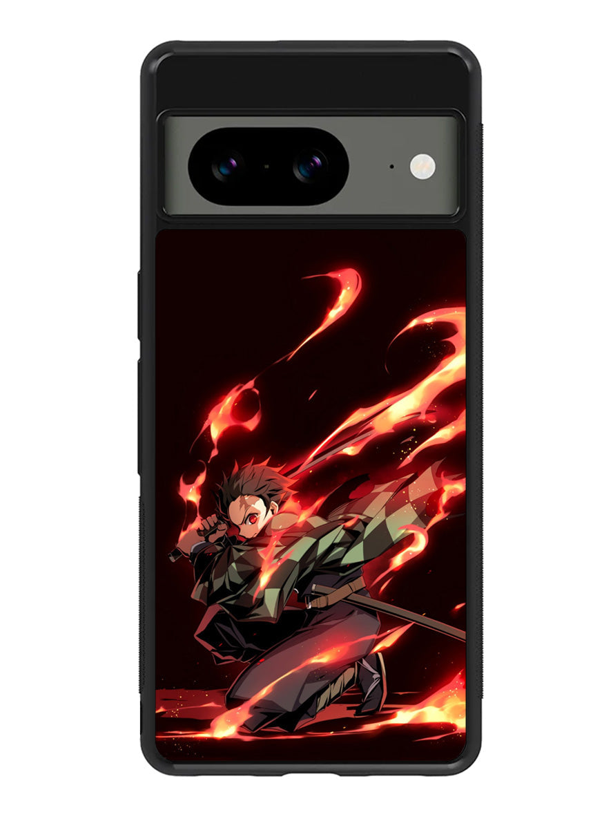 Tanjiro Kimetsu No Yaiba Google Pixel 8A Case QC5379