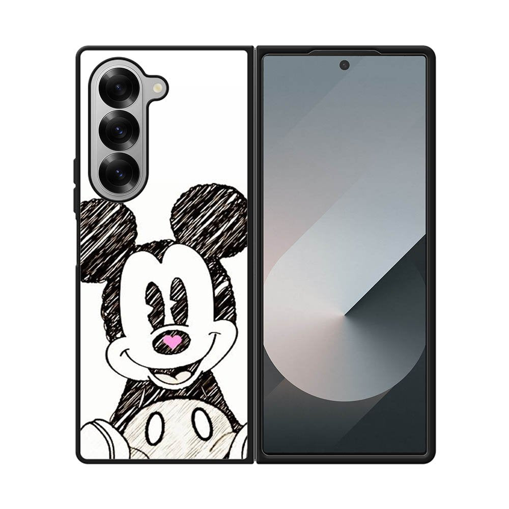 Mickey Mouse Hand Drawing Samsung Galaxy Z Fold 7 5G Case QC0066