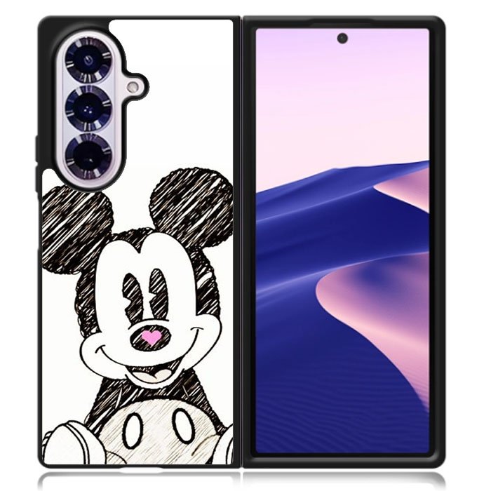 Mickey Mouse Hand Drawing Samsung Galaxy Z Fold 7 Case OV0066