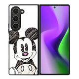 Mickey Mouse Hand Drawing Samsung Galaxy Z Fold 6 5G 2024 Case OV0066