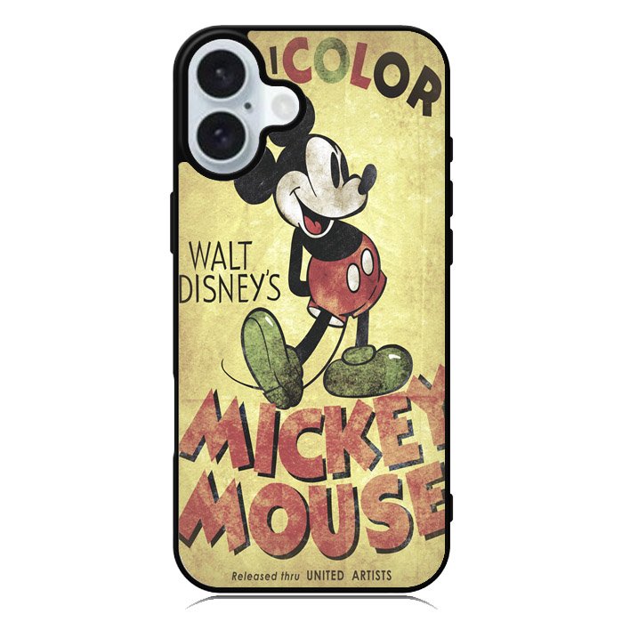 Retro Mickey Mouse iPhone 16 Case QC0523