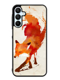 Watercolor art orange red fox animal Samsung Galaxy A25 5G Case