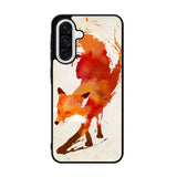 Watercolor art orange red fox animal Samsung Galaxy A36 Case OV1064