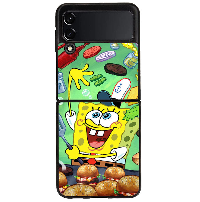 Spongebob Squarepants Krabby Patty Samsung Galaxy Z Flip 4 5G 2022 Case