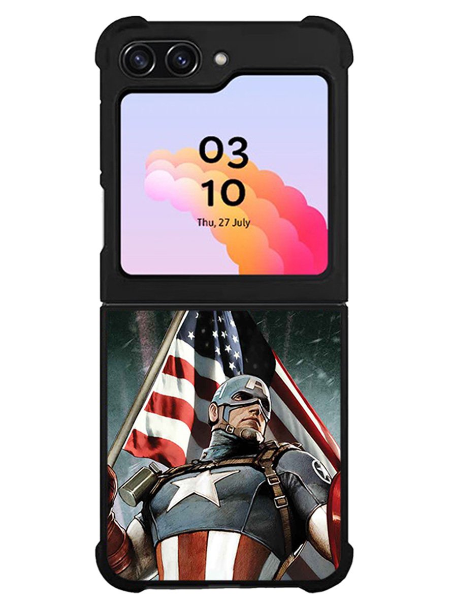 Captain America Cover Samsung Galaxy Z Flip 5 5G 2023 Case OV0544