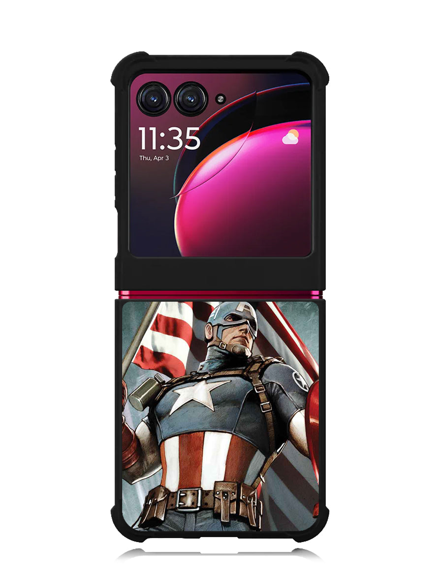 Captain America Cover Motorola Moto Razr Plus 2023 , Moto Razr+ 2023 Case OV0544