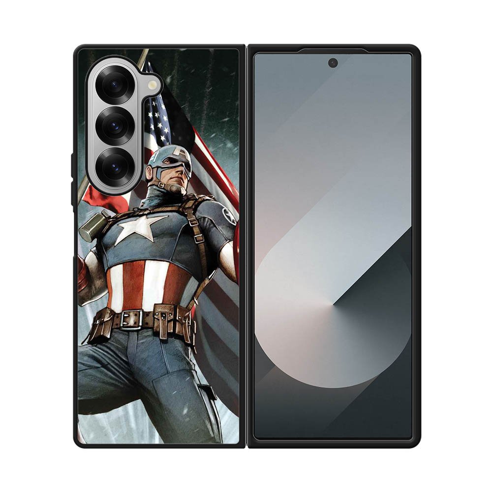 Captain America Cover Samsung Galaxy Z Fold 7 5G Case QC0544