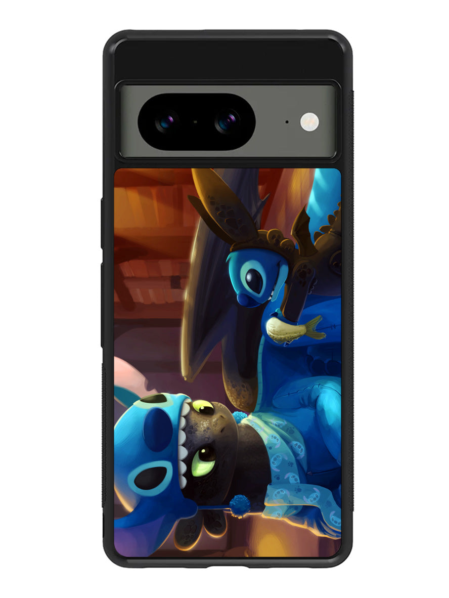 Toothless and Stitch Parody Google Pixel 8 Case QC0550