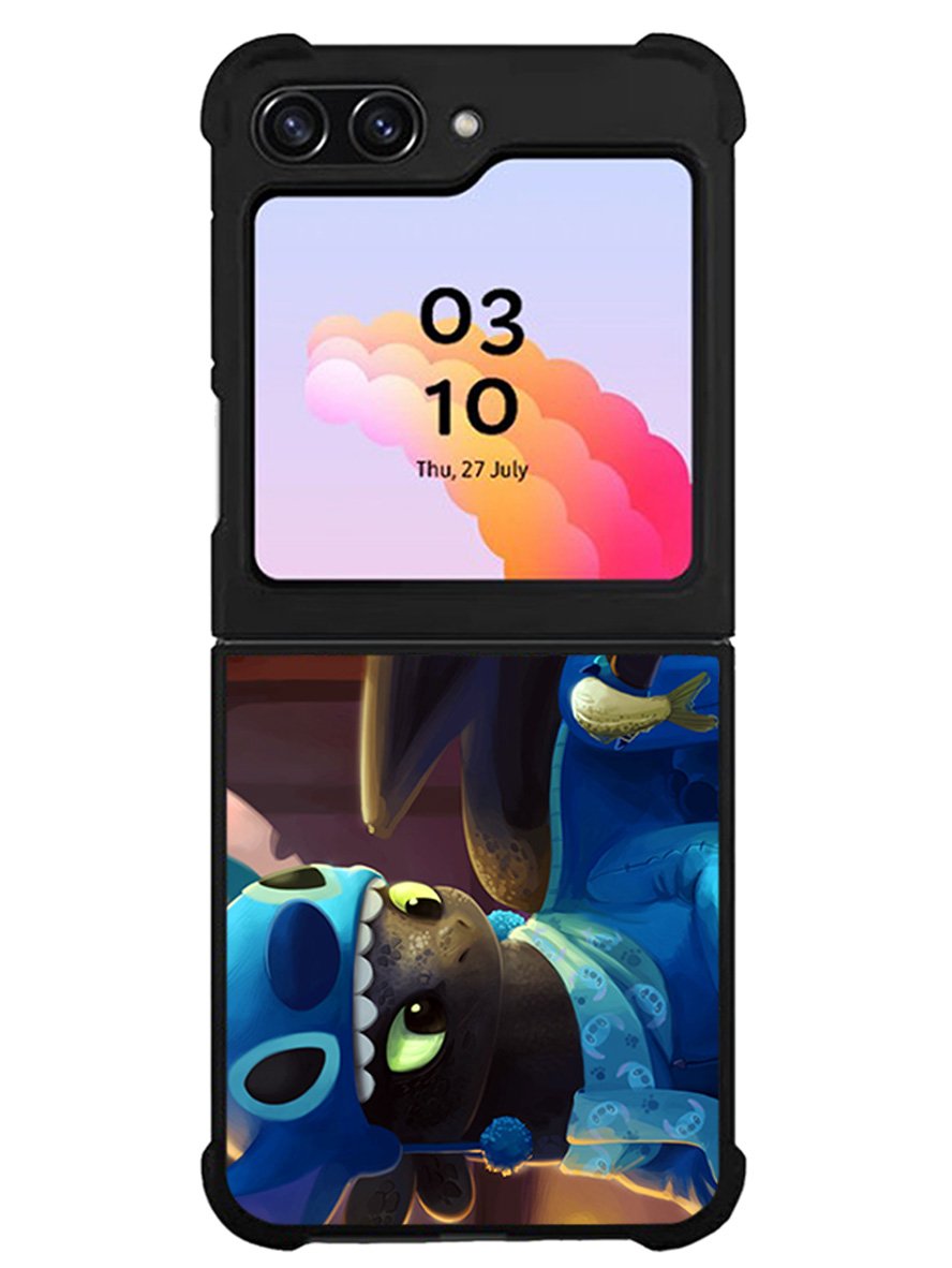 Toothless and Stitch Parody Samsung Galaxy Z Flip 5 5G 2023 Case OV0550