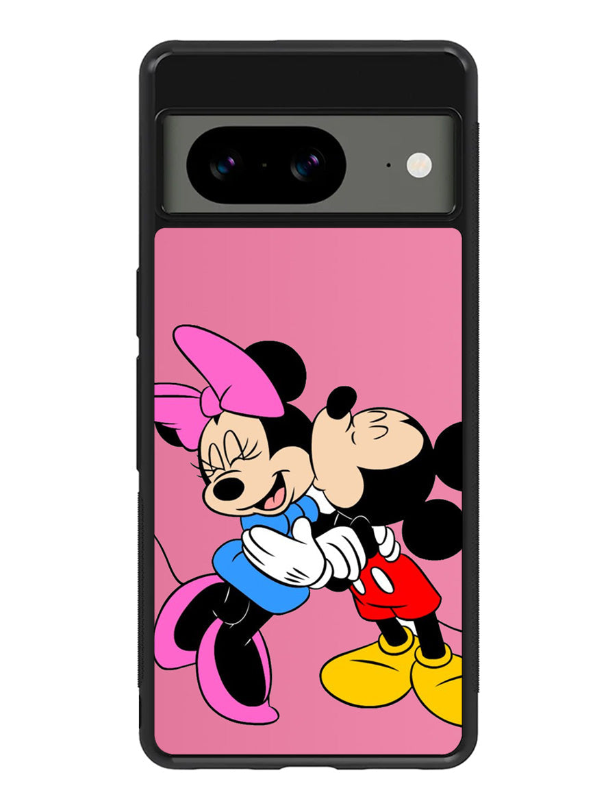 Romantic Mickey and Minnie Mouse Google Pixel 8A Case QC2667