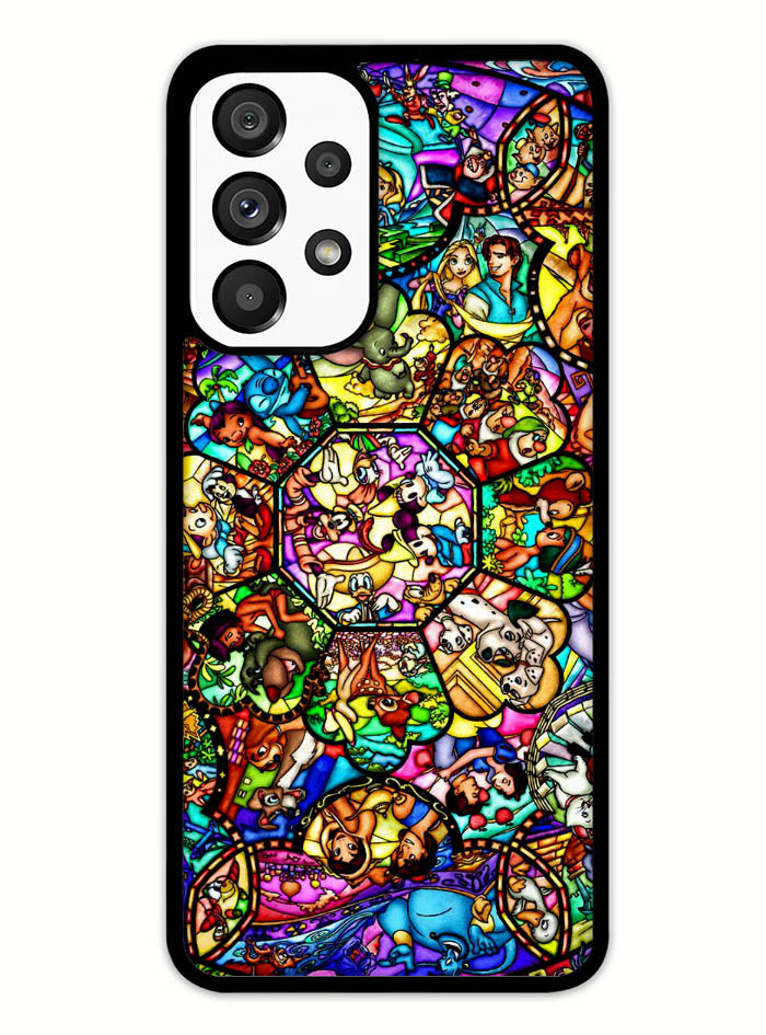All Disney Heroes Stained Glass Samsung Galaxy A53 5G Case