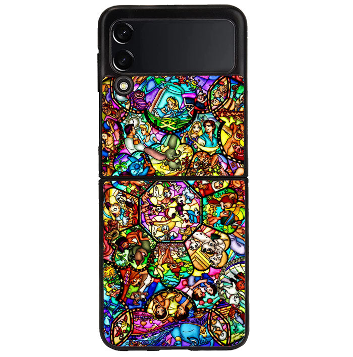 All Disney Heroes Stained Glass Samsung Galaxy Z Flip 4 5G 2022 Case