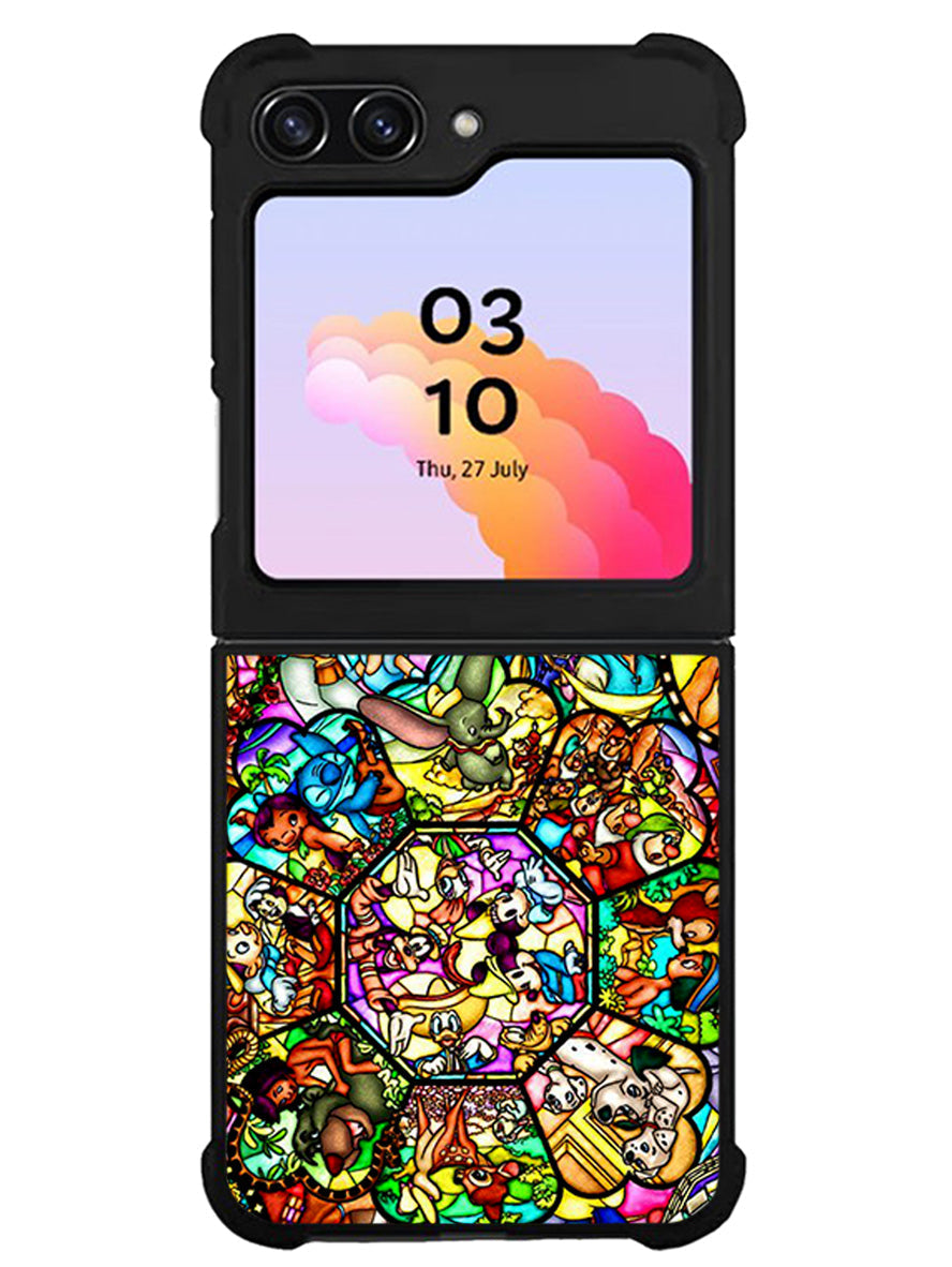 All Disney Heroes Stained Glass Samsung Galaxy Z Flip 5 5G 2023 Case