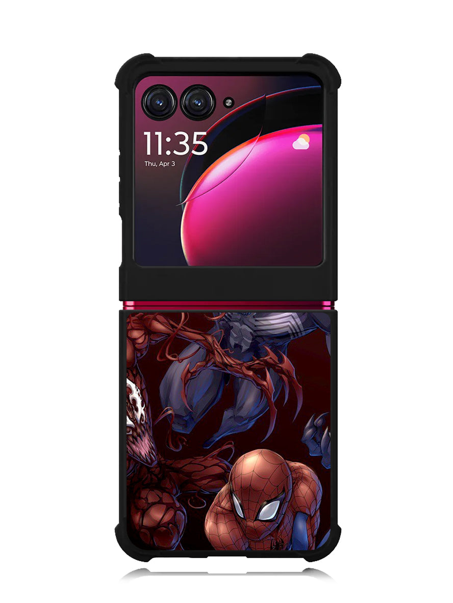 Spiderman Venom Carnage Back Motorola Moto Razr Plus 2023 , Moto Razr+ 2023 Case OV0573