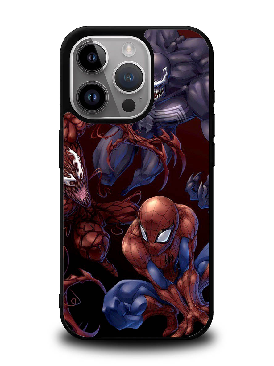 Spiderman Venom Carnage Back iPhone 16 Pro Max Case QC0573