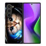Space Cat Samsung Galaxy Z Fold 6 Case