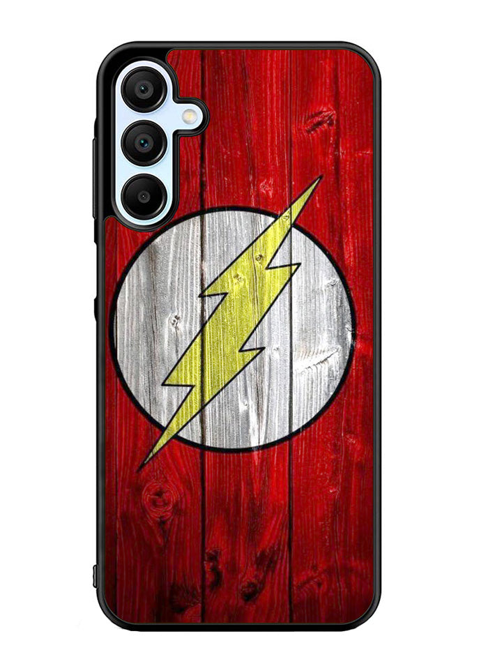 Flash SUperhero Logo on Wood Samsung Galaxy A35 5G Case OV4872