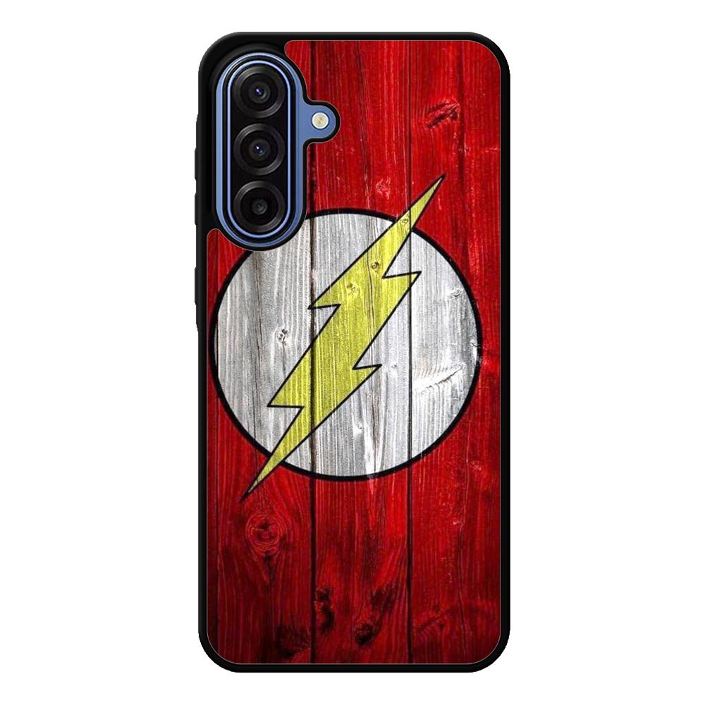 Flash SUperhero Logo on Wood Samsung Galaxy A17 Case OV4872
